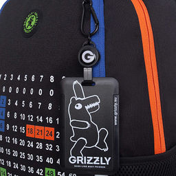 RB-651-10 Рюкзак школьный с картхолдером на держателе - Grizzly фото 10