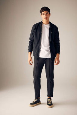 Спортивные брюки узкого кроя с прямыми штанинами - Defacto фото 3