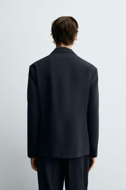 STRIPED SUIT DOUBLE-BREASTED BLAZER - Zara фото 3