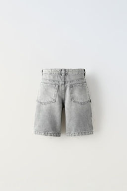 MULTI-POCKET DENIM BERMUDA SHORTS - Zara фото 8