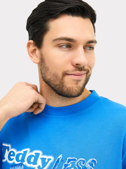 Футболка мужская ярко-голубая с печатью я.голубой +печать 111846 - Mark formelle фото 5