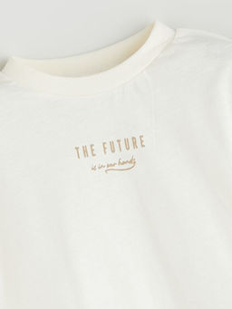 Bisiklet Yaka Bask?l? Erkek Bebek Ti??rt