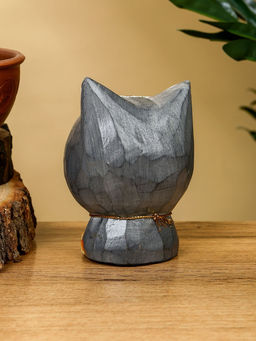 Сувенир «Котик», 8×7×10 см, дерево, серый