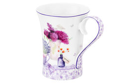 Кружка 400 мл 13*9*12 см Лаванда NEW BONE CHINA - Elan gallery фото 5