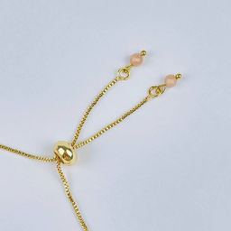 Браслет регулируемый из Солнечного камня - Радуга самоцветов фото 4