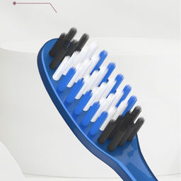 Зубная щетка с бамбуковым углем и с жесткой щетиной 1 шт