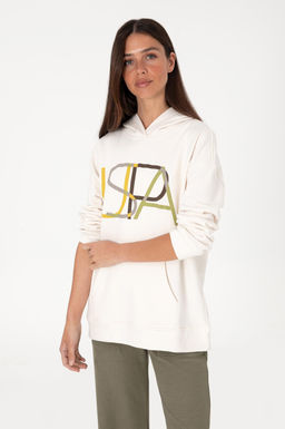 Kad_n Krem Sweatshirt Sepette S_rpriz _ndirim