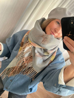 Палантин в составе шерсть и кашемир