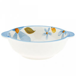 Лимония Салатник фарфоровый 400мл, 16,3х13,5х5см, с ручками, с деколью, отводка (Китай) - Домашняя мода фото 3