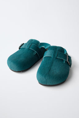 ZUECO HEBILLA PIEL / Verde - Zara фото 3