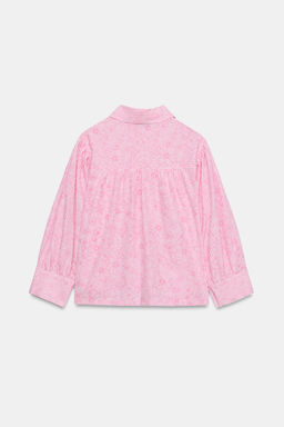 CAMISA RAYAS ESTAMPADO FLORAL / Rosa / Blanco - Zara фото 7