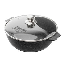 Жаровня индукционная 4л (28 см) АП Гранит black Induction Pro арт.34802И /Мечта/