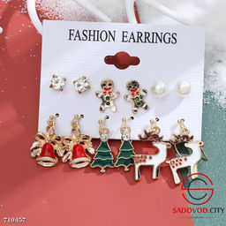 Новогодние серьги 6 пар - Bruno фото 4