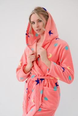 Халат женский из ультрасофта Нежность коралл - Амадэль фото 9