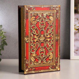 Шкатулка книга-сейф «Государева казна», дерево, искусственная кожа, 21×13×5 см