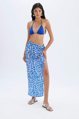 Fall in Love Desenli Y?rtmacl? Plaj Etegi - Defacto фото 2