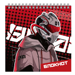 Блокнот, 160x160 мм, 60 л, арт. 64903 КИБОРГ
