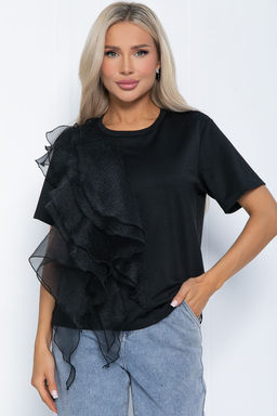 Блуза Риана (Материал: кулирка и органза) - Lt collection фото 17