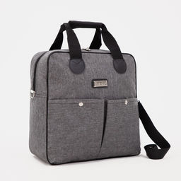 Сумка дорожная 2 в 1 на колёсах 20, отдел на молнии, 4 наружных кармана, цвет серый - Simaland фото 6