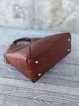 Женская сумка из эко кожи 0025 Рыжий - Sergio valentini фото 4