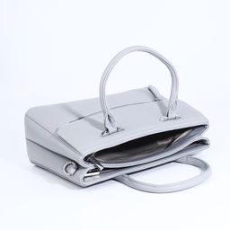 Сумка-тоут на молнии, наружный карман, цвет светло-серый - Simaland фото 7