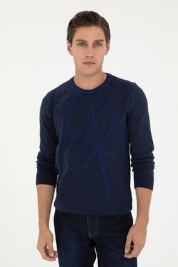 Мужской темно-синий свитер - U.s. polo assn фото 3