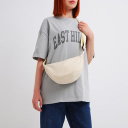 Сумка молодёжная на молнии, цвет молочный - Simaland фото 8