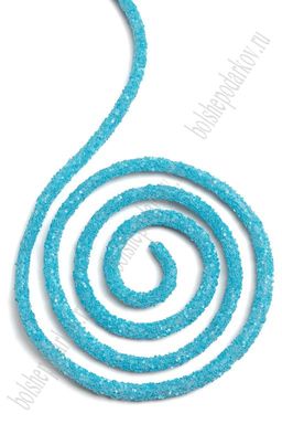 Шнур с блестками светящийся в темноте 5 м (SF-6007-1) голубой №68