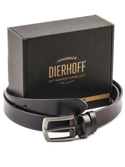Мужской кожаный ремень Dierhoff ДРК 3050/1-30 Коричневый