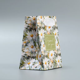 Цена за 4 шт. Пакет подарочный ламинированный, упаковка, Present, 9×12×6.5 см