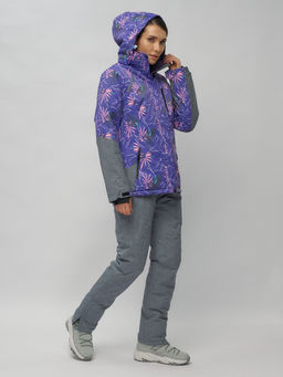 Горнолыжный костюм женский фиолетового цвета 02216F - Chunmai фото 8