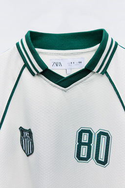 FOOTBALL T-SHIRT WITH PATCH - Zara фото 4