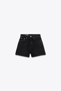 HIGH-WAIST MOM FIT TRF BERMUDA SHORTS - Zara фото 7