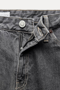 RELAXED FIT FOLD-UP LOW-RISE JEANS - Zara фото 32