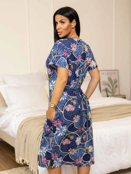 Халат женский, цвет синий