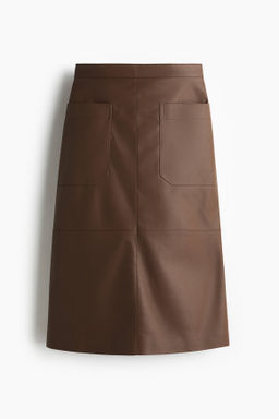 Falda midi revestida