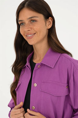 Женская фиолетовая куртка Неожиданная скидка в корзине - U.s. polo assn фото 2