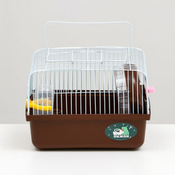 Клетка для грызунов Пижон, 23 х 17 х 17 см, коричневая  фото 2