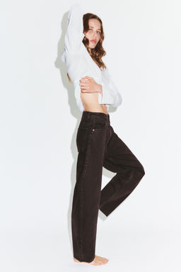 TRF BARREL HIGH-WAIST JEANS - Zara фото 3