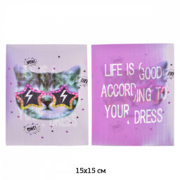 Термоаппликации 3D (интерактивные) арт.TBY.3D12 Cat 15х15см, уп.5шт