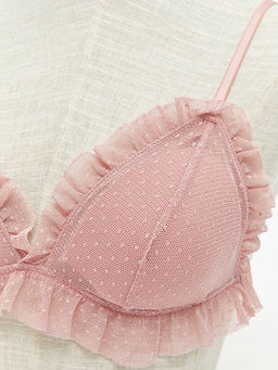 Balensiz Dolgusuz Desenli Fantezi Bralet
