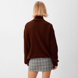 Кардиган на пуговицах женский MINAKU: Casual Collection, цвет шоколад, размер 50