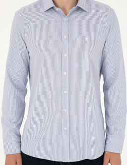 Рубашка Pierre Cardin Slim Fit светло-голубая