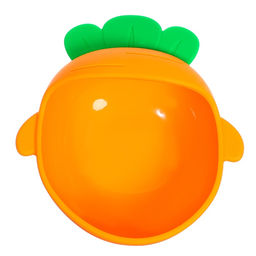 Набор для кормления, миска и ложка, пищевой силикон, оранжевый