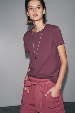 SHORT SLEEVE RUSTIC COTTON T-SHIRT