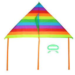 Воздушный змей Цветные полоски, с леской - Funny toys фото 4