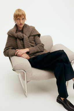 Jersey en pointelle de mezcla de lana Regular Fit - H&m фото 4