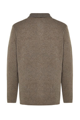 TRENDYOL MAN Antrasit Regular Fit Yunlu Yaka Triko H?rka TMNAW22HI0140 - Trendyolmilla фото 32