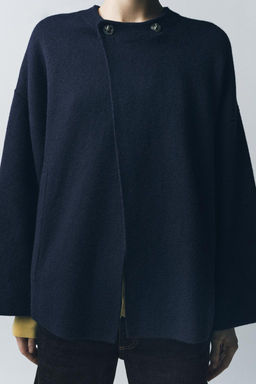 KNIT JACKET WITH METAL FASTENING - Zara фото 5