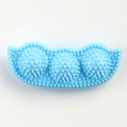 Игрушка для собак Горох, TPR, массажная, 12 х 3,5 х 5 см, голубая - Пижон фото 2